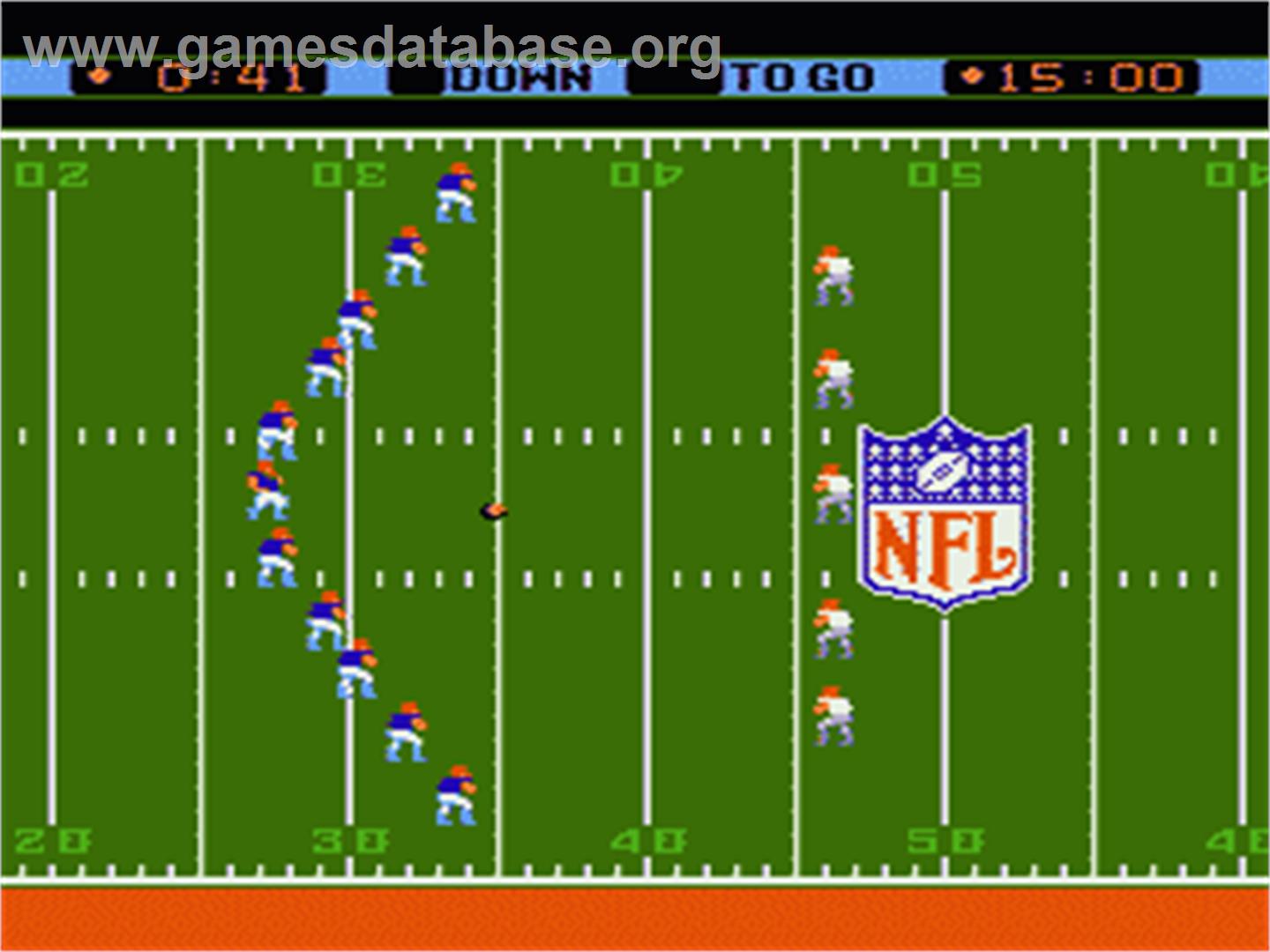 NFL - Nintendo NES - Artwork - In Game