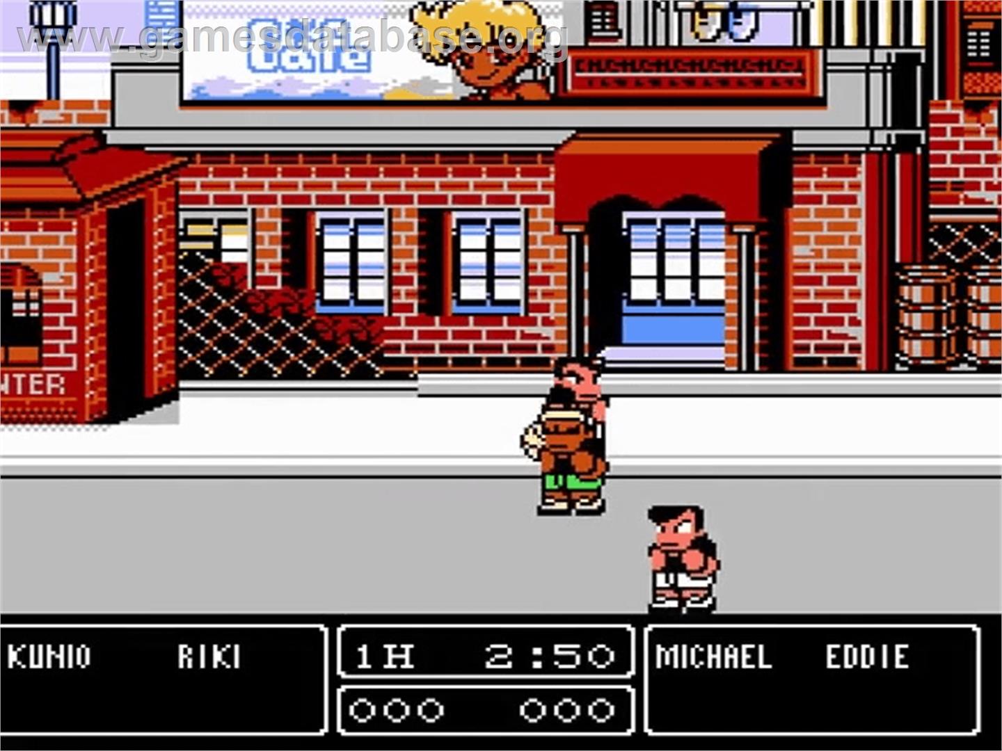 Nekketsu Street Basket: Ganbare Dunk Heroes - Nintendo NES - Artwork - In Game