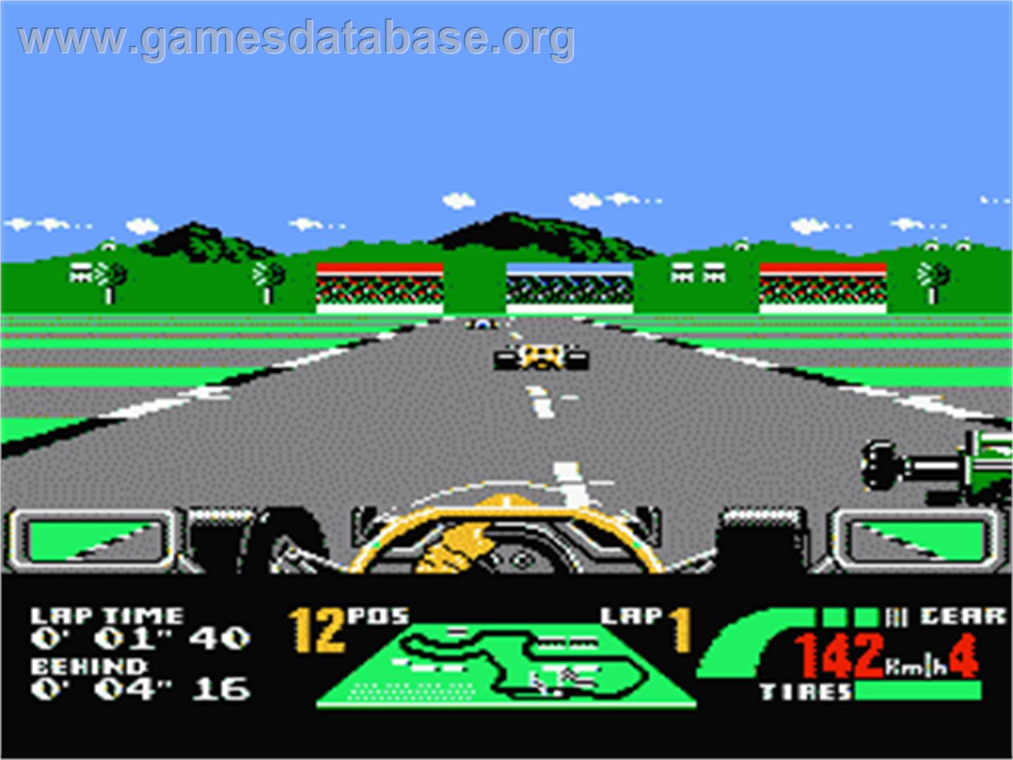 Nigel Mansell's World Championship - Nintendo NES - Artwork - In Game