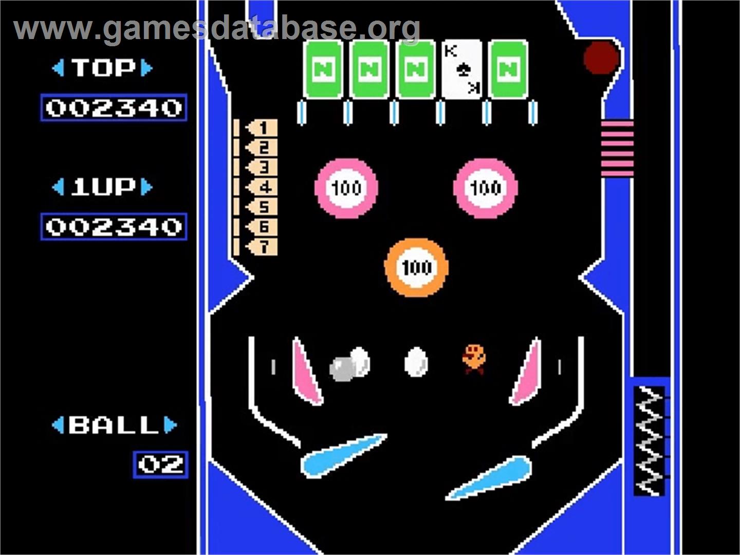 Pinball - Nintendo NES - Artwork - In Game