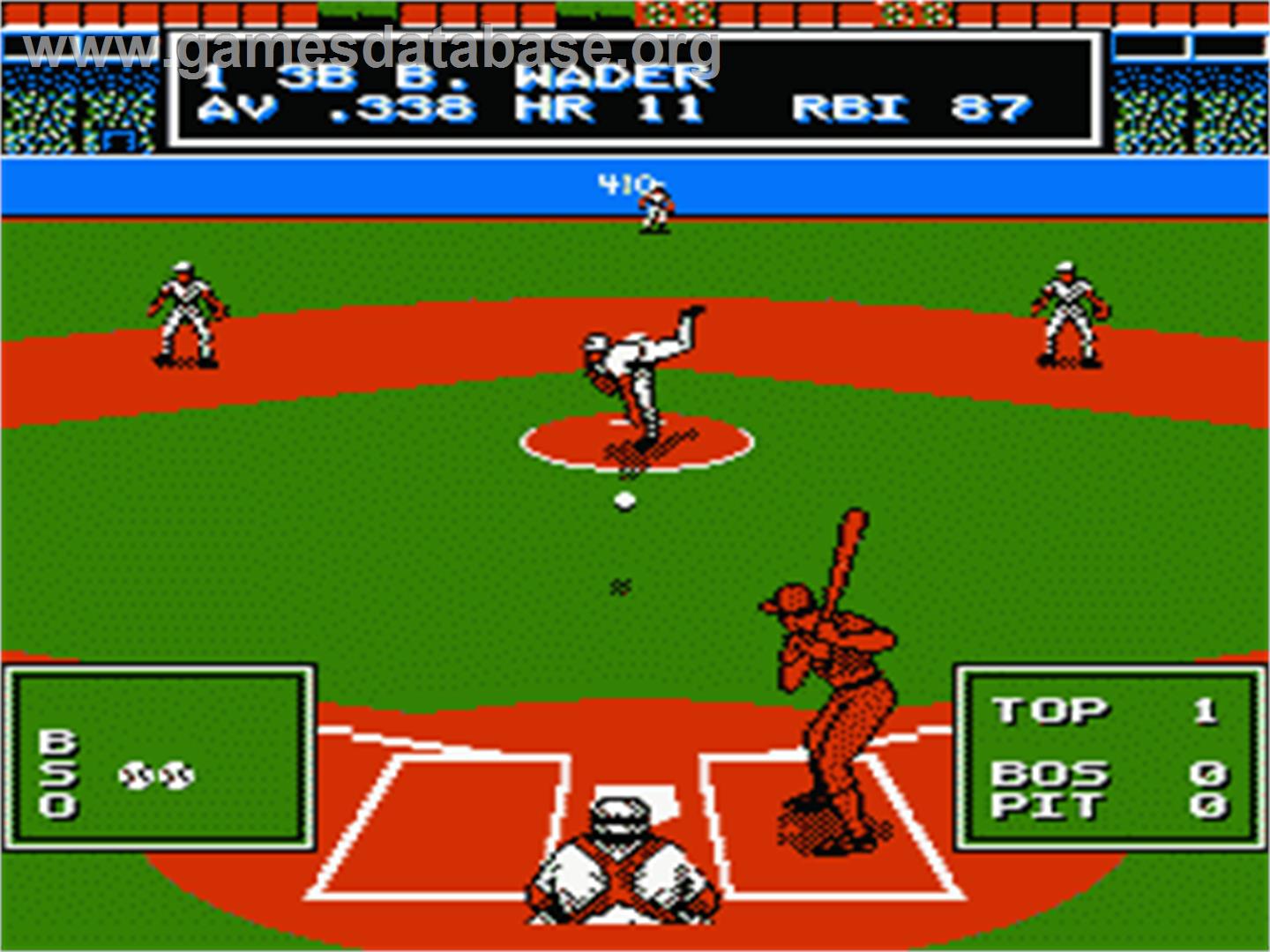 Roger Clemens' MVP Baseball - Nintendo NES - Artwork - In Game