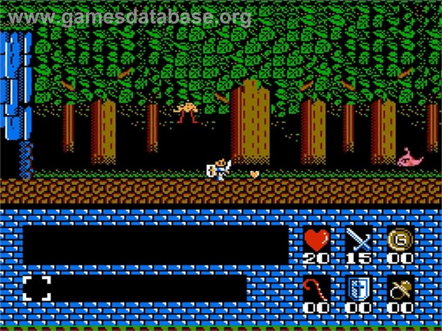 Romancia: Dragon Slayer Jr. - Nintendo NES - Artwork - In Game