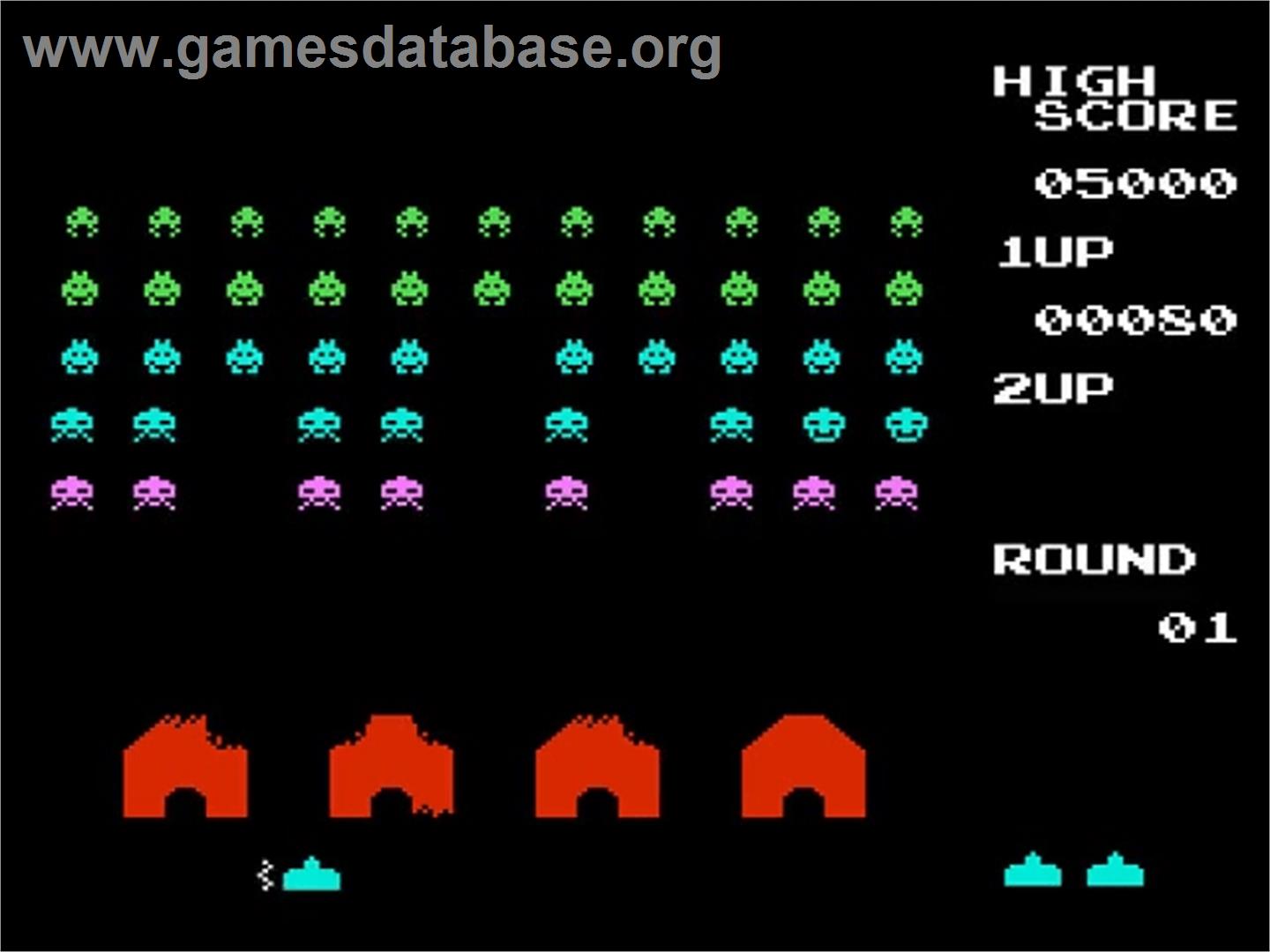 Space Invaders - Nintendo NES - Artwork - In Game