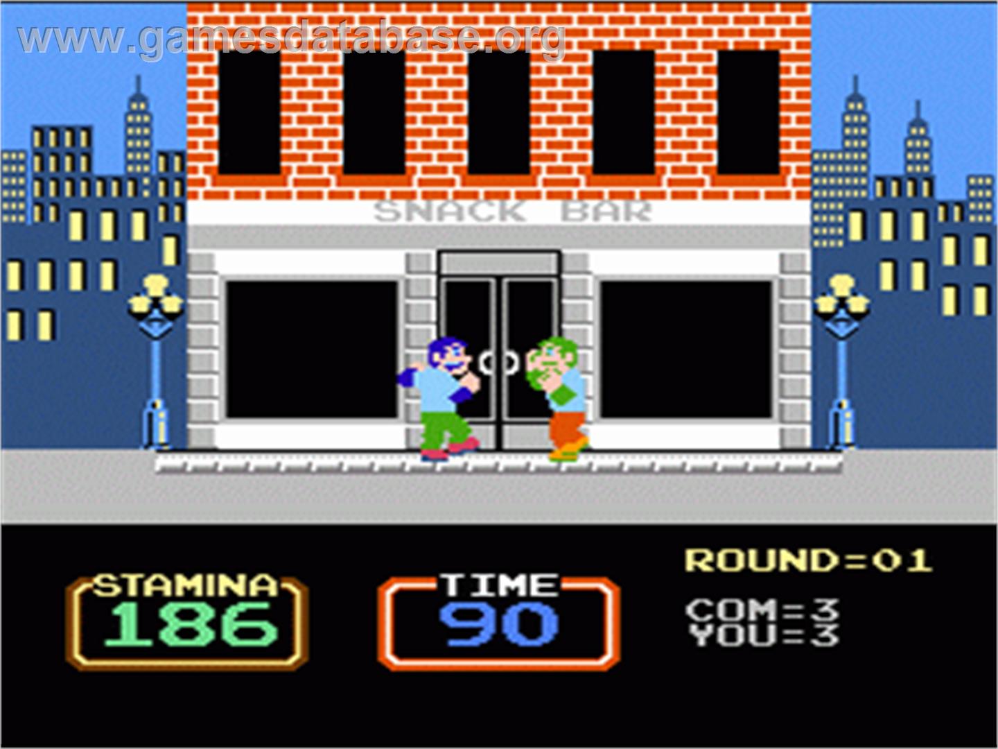 Urban Champion - Nintendo NES - Artwork - In Game
