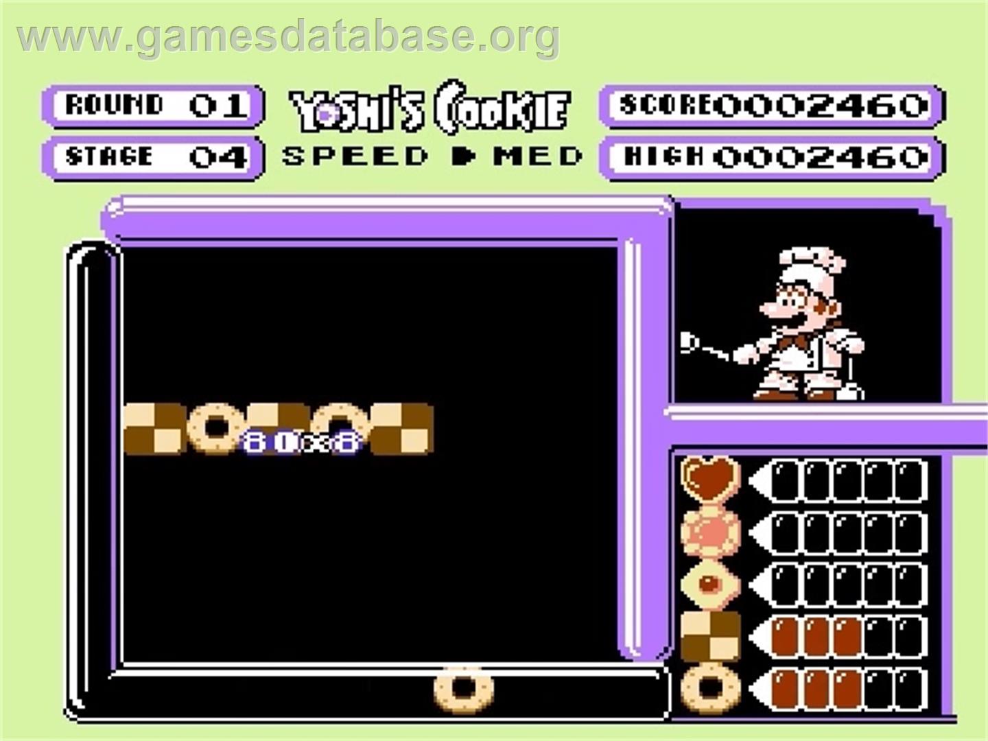 Yoshi's Cookie - Nintendo NES - Artwork - In Game
