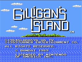 Title screen of Adventures of Gilligan's Island on the Nintendo NES.