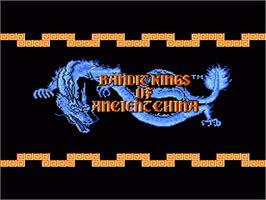 Title screen of Bandit Kings of Ancient China on the Nintendo NES.