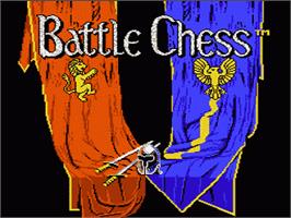 Title screen of Battle Chess on the Nintendo NES.