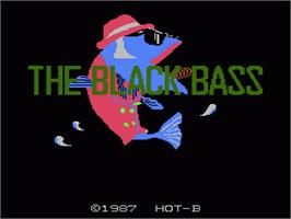 Title screen of Black Bass on the Nintendo NES.