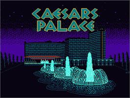 Title screen of Caesar's Palace on the Nintendo NES.