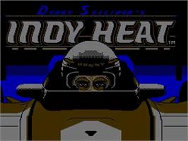 Title screen of Danny Sullivan's Indy Heat on the Nintendo NES.