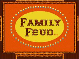 Title screen of Family Feud on the Nintendo NES.