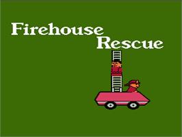 Title screen of Fisher-Price: Firehouse Rescue on the Nintendo NES.