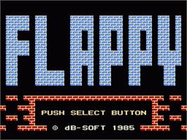 Title screen of Flappy on the Nintendo NES.