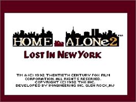 Title screen of Home Alone 2: Lost in New York on the Nintendo NES.