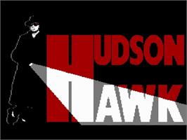 Title screen of Hudson Hawk on the Nintendo NES.