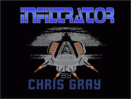 Title screen of Infiltrator 2 on the Nintendo NES.