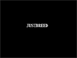 Title screen of Just Breed on the Nintendo NES.