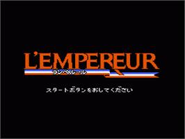 Title screen of L'Empereur on the Nintendo NES.
