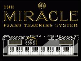 Title screen of Miracle Piano Teaching System on the Nintendo NES.