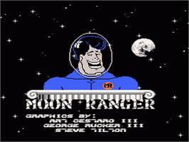 Title screen of Moon Ranger on the Nintendo NES.