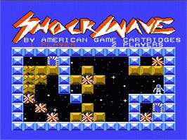 Title screen of Shock Wave on the Nintendo NES.