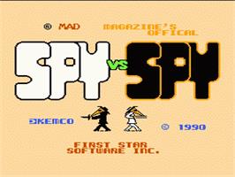 Title screen of Spy vs. Spy on the Nintendo NES.