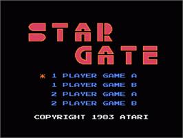 Title screen of Stargate on the Nintendo NES.
