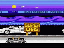 Title screen of Super Cars on the Nintendo NES.