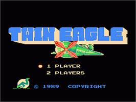 Title screen of Twin Eagle - Revenge Joe's Brother on the Nintendo NES.