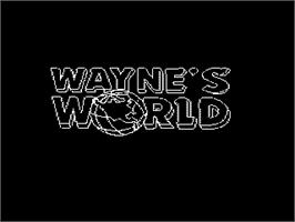 Title screen of Wayne's World on the Nintendo NES.