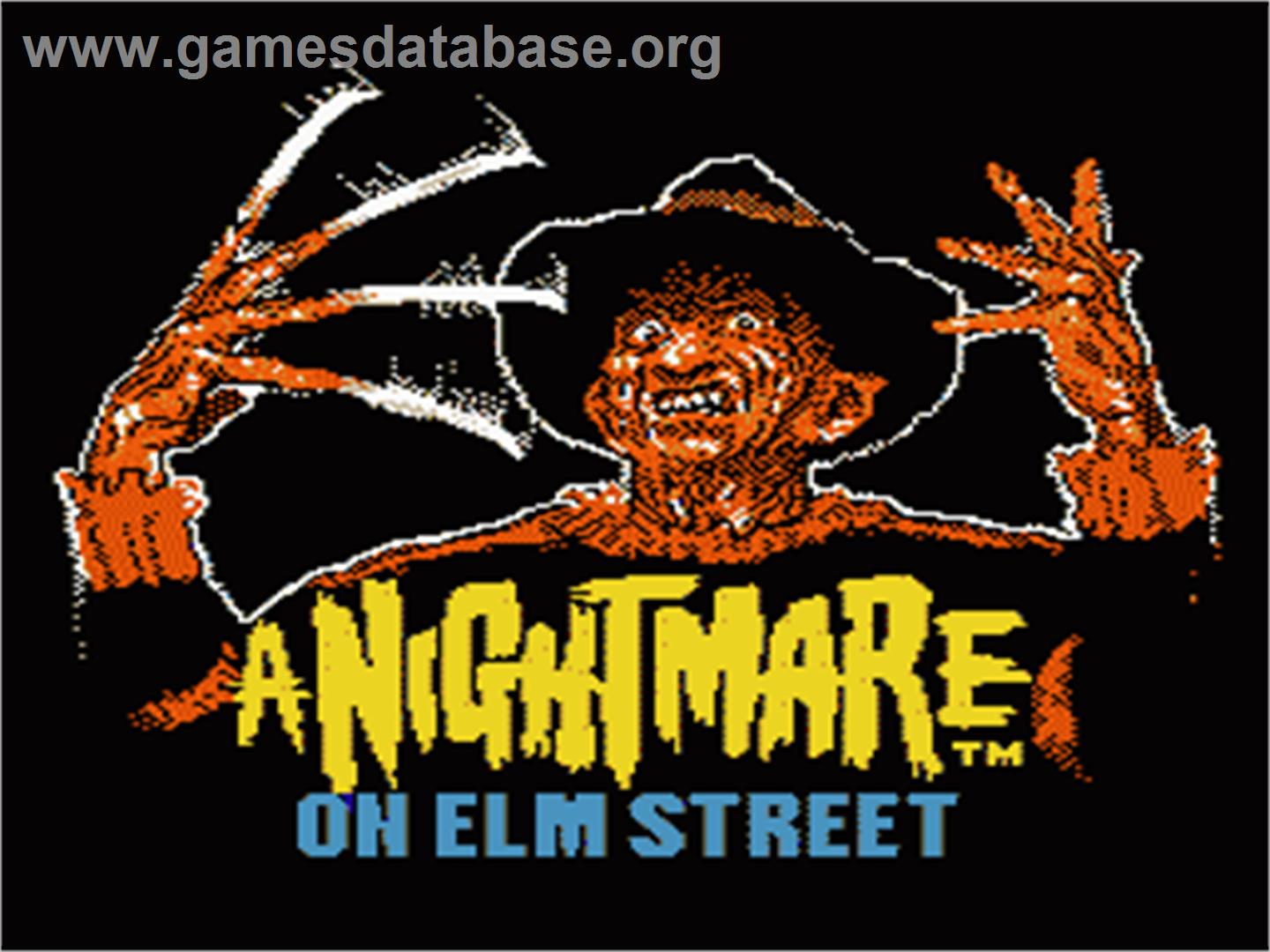 A Nightmare on Elm Street - Nintendo NES - Artwork - Title Screen