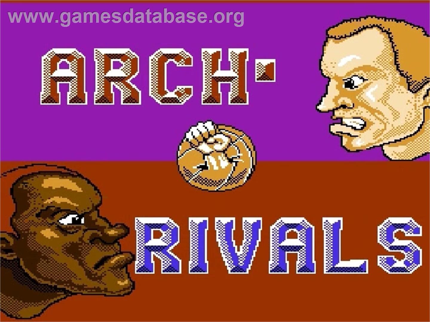 Arch Rivals - Nintendo NES - Artwork - Title Screen