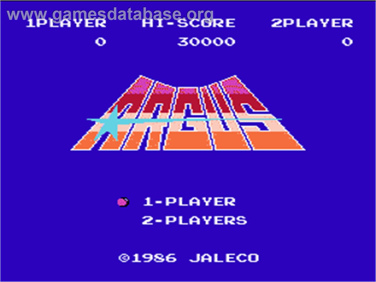 Argus - Nintendo NES - Artwork - Title Screen