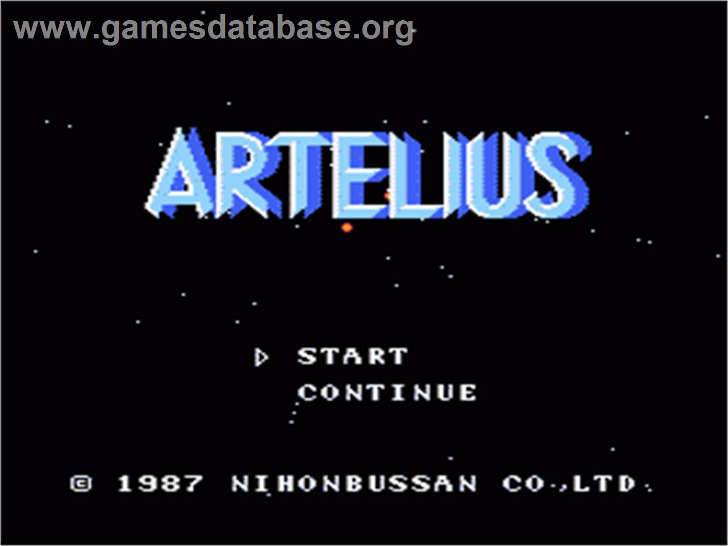 Artelius - Nintendo NES - Artwork - Title Screen