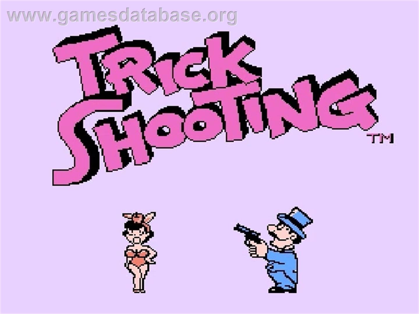 Barker Bill's Trick Shooting - Nintendo NES - Artwork - Title Screen