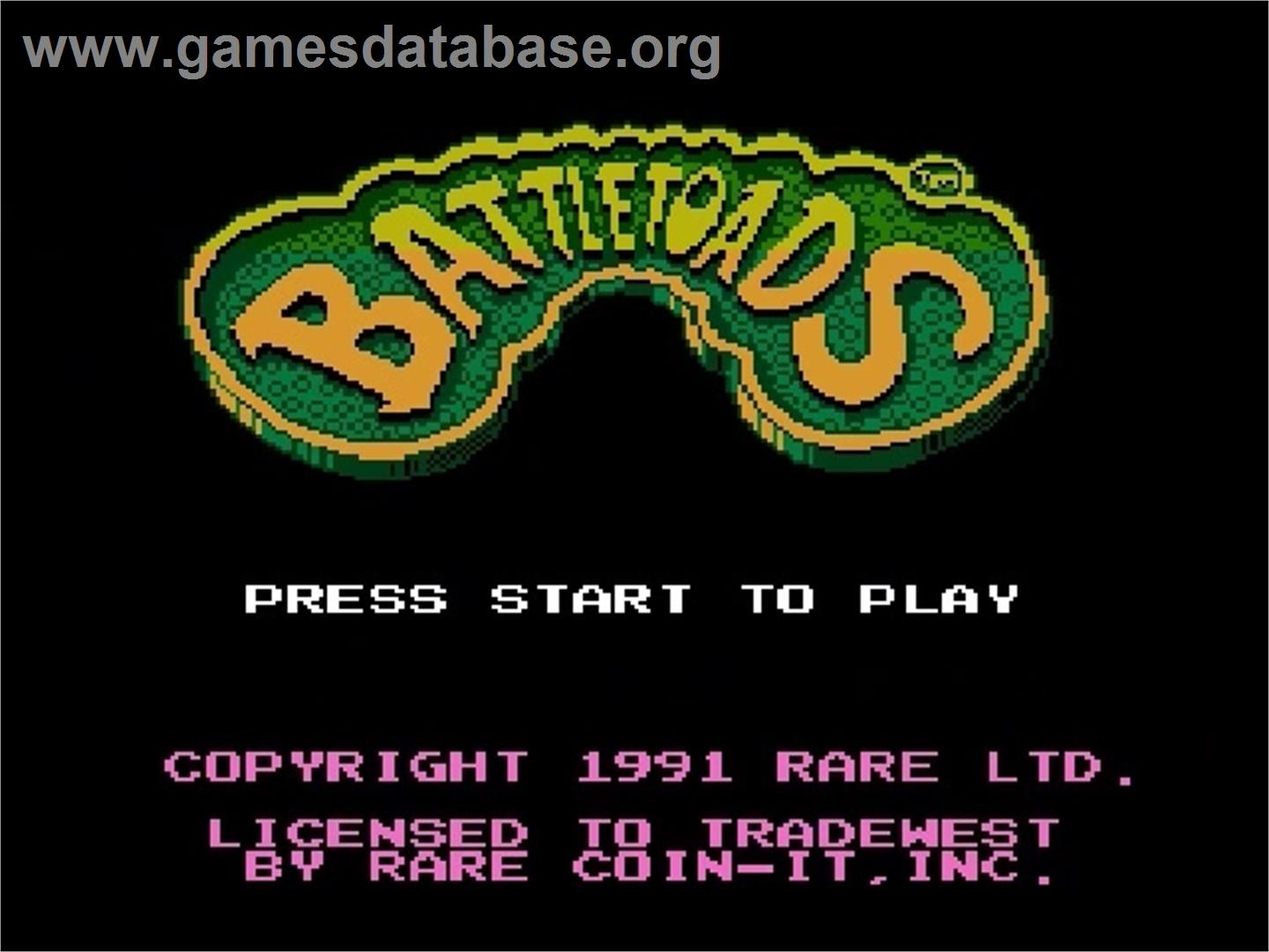 Battle Toads - Nintendo NES - Artwork - Title Screen