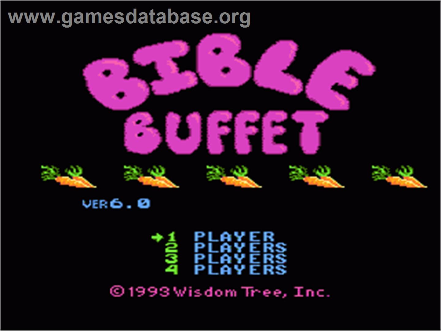 Bible Buffet - Nintendo NES - Artwork - Title Screen