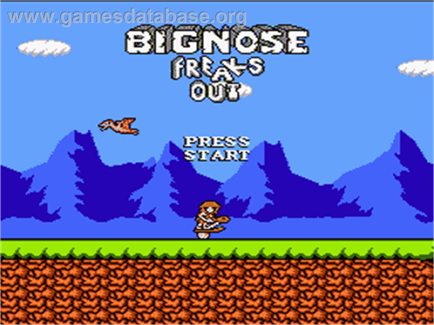 Big Nose Freaks Out - Nintendo NES - Artwork - Title Screen