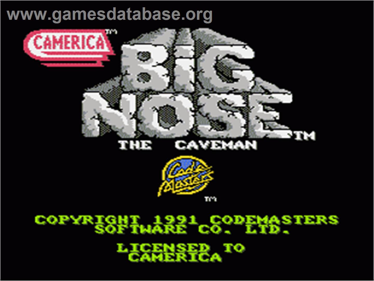 Big Nose the Caveman - Nintendo NES - Artwork - Title Screen