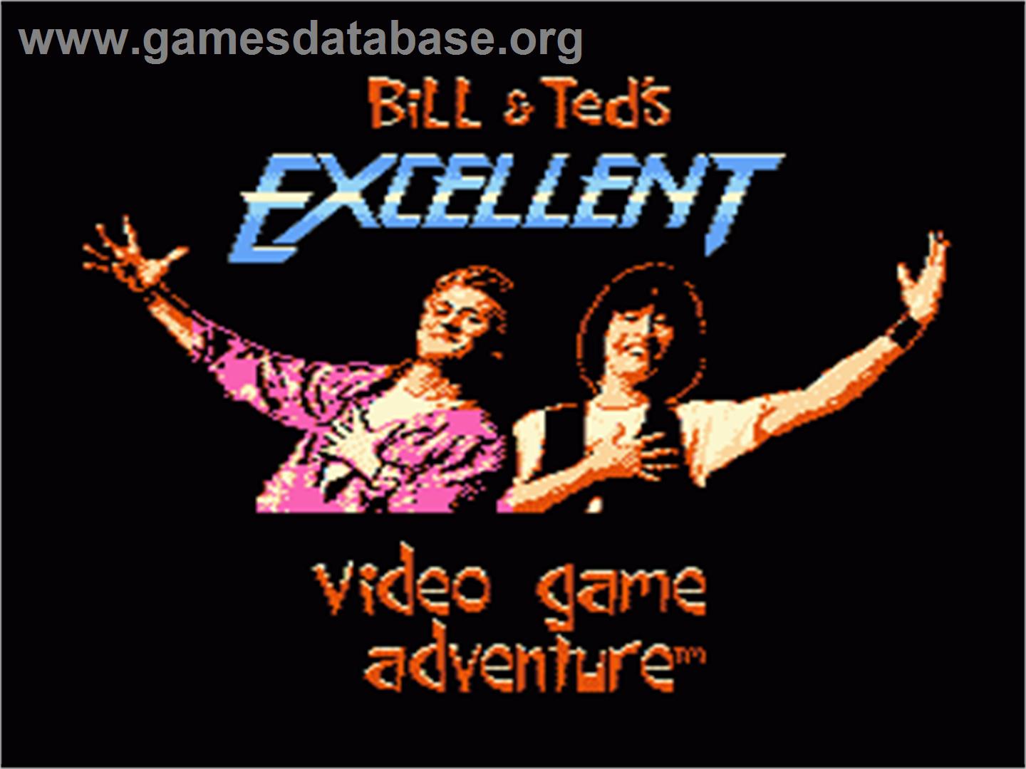 Bill & Ted's Excellent Adventure - Nintendo NES - Artwork - Title Screen