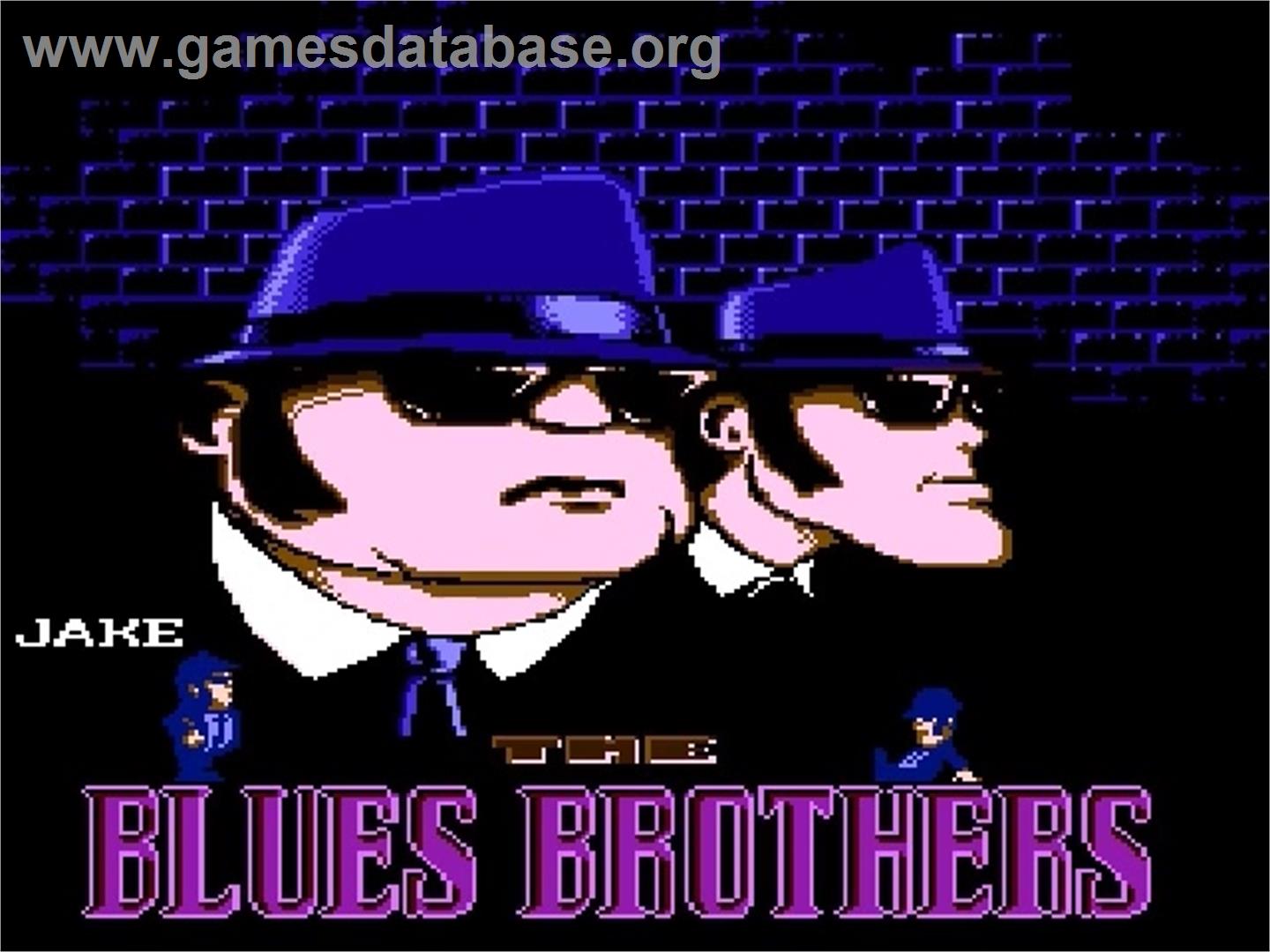 Blues Brothers - Nintendo NES - Artwork - Title Screen