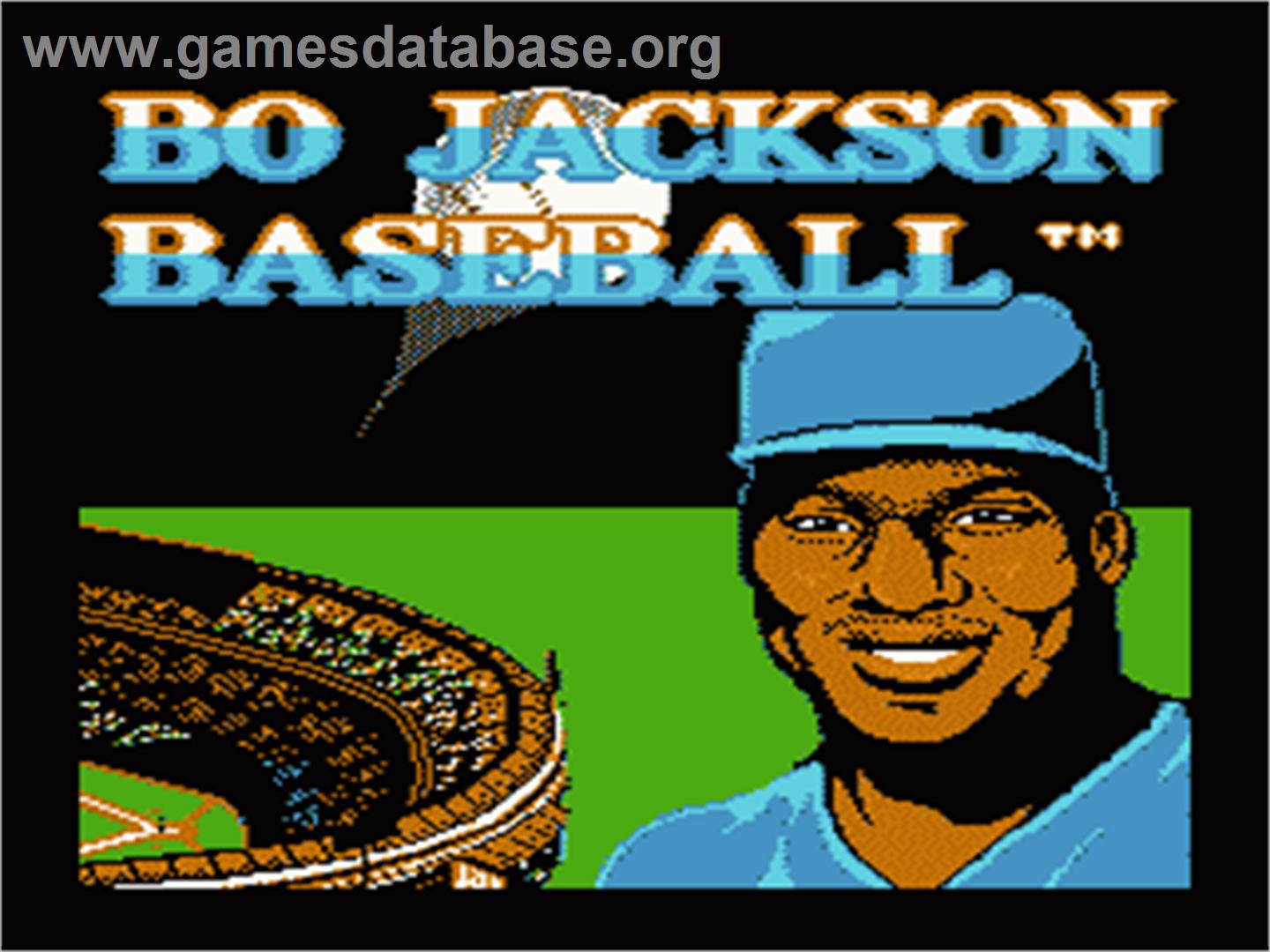 Bo Jackson Baseball - Nintendo NES - Artwork - Title Screen