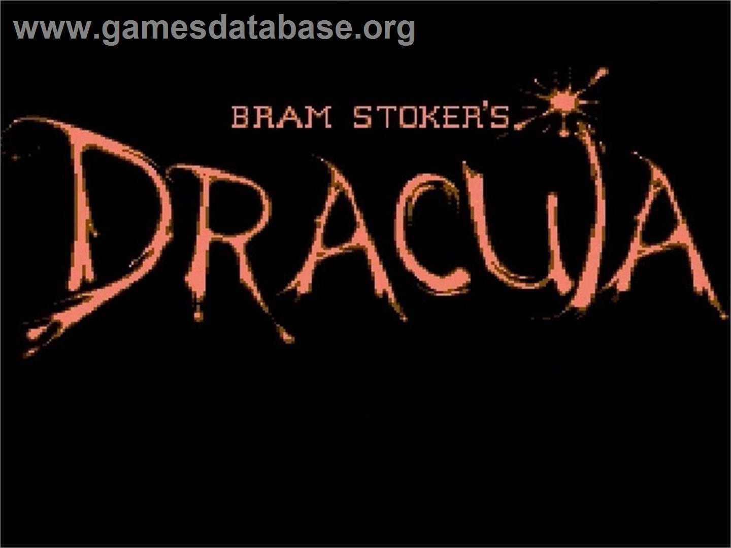 Bram Stoker's Dracula - Nintendo NES - Artwork - Title Screen