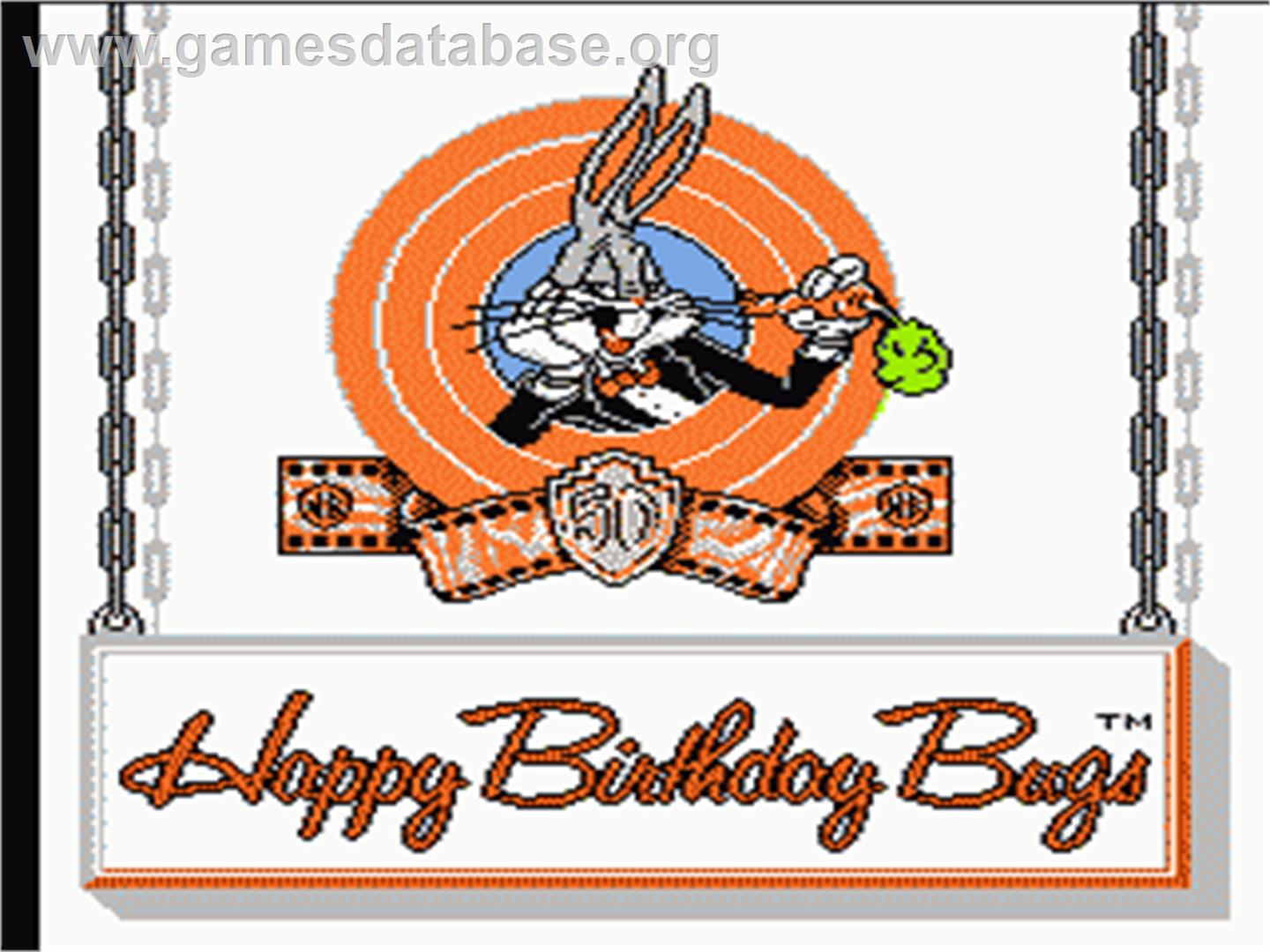 Bugs Bunny Birthday Blowout - Nintendo NES - Artwork - Title Screen