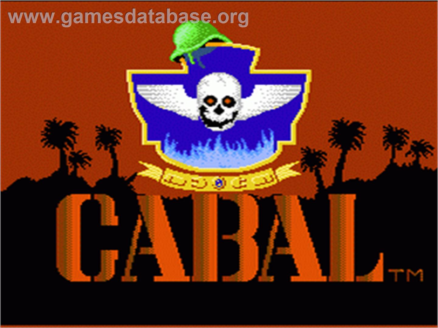 Cabal - Nintendo NES - Artwork - Title Screen