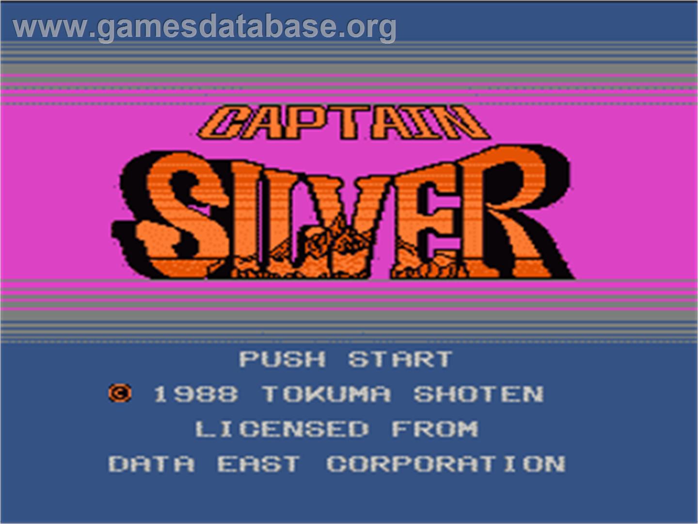 Captain Silver - Nintendo NES - Artwork - Title Screen