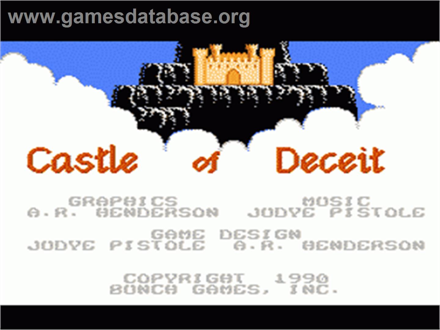 Castle of Deceit - Nintendo NES - Artwork - Title Screen
