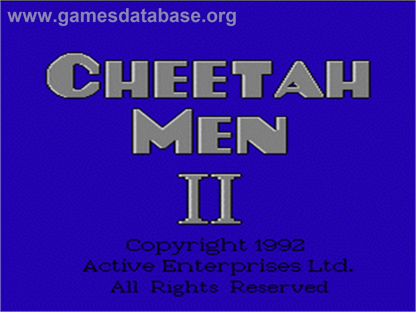 CheetahMen 2 - Nintendo NES - Artwork - Title Screen