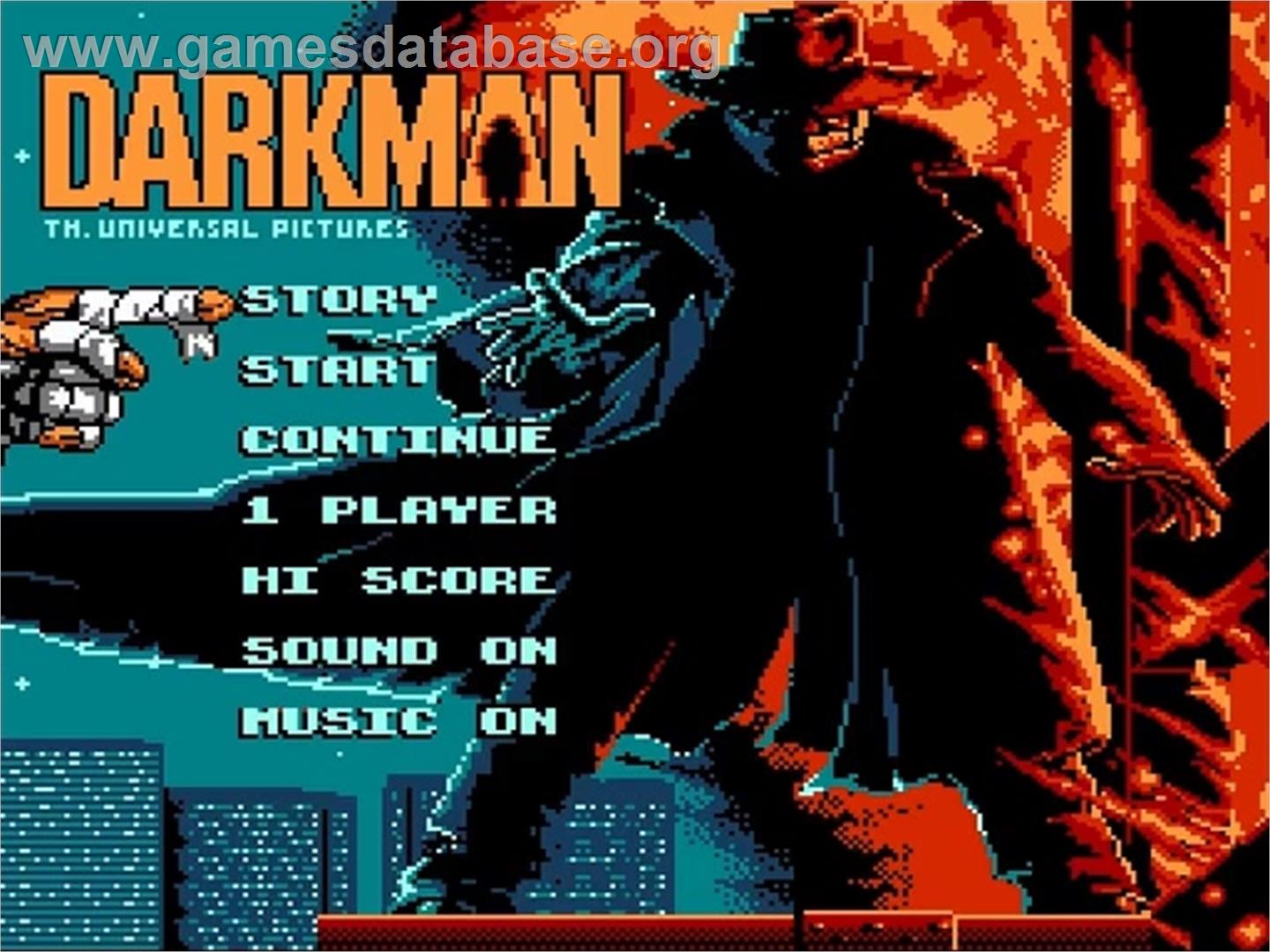 Darkman - Nintendo NES - Artwork - Title Screen